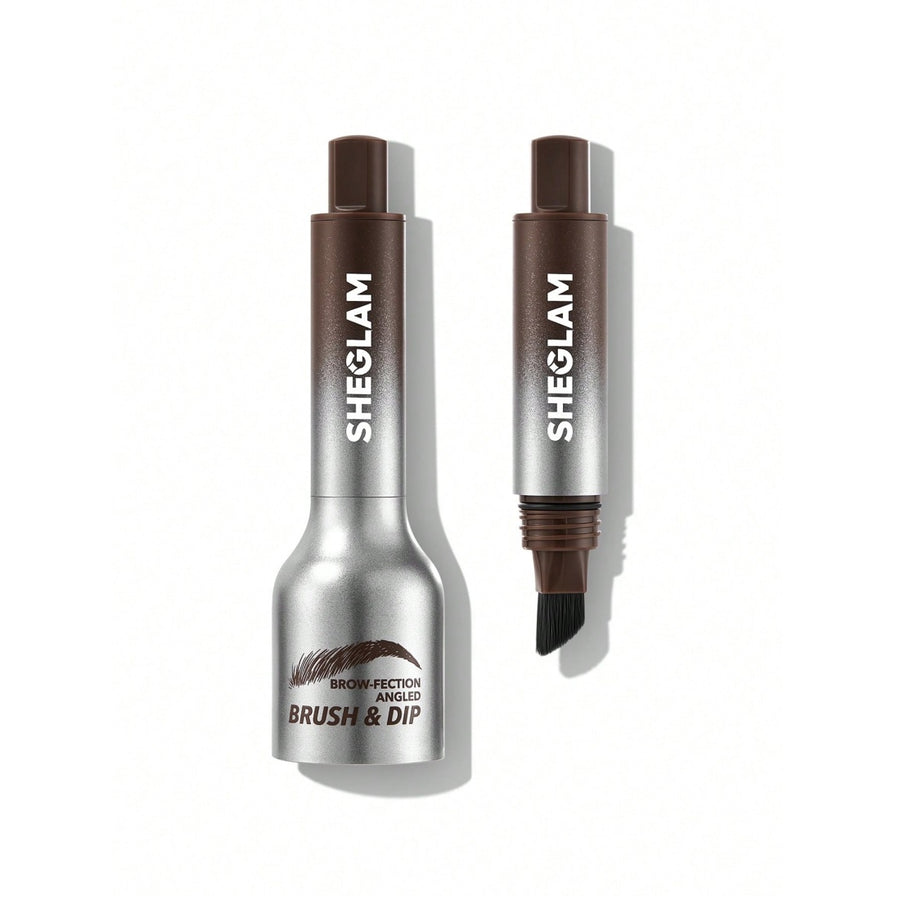 SHEGLAM Brow-fection Angled Brush & Dip-08 Chocolate