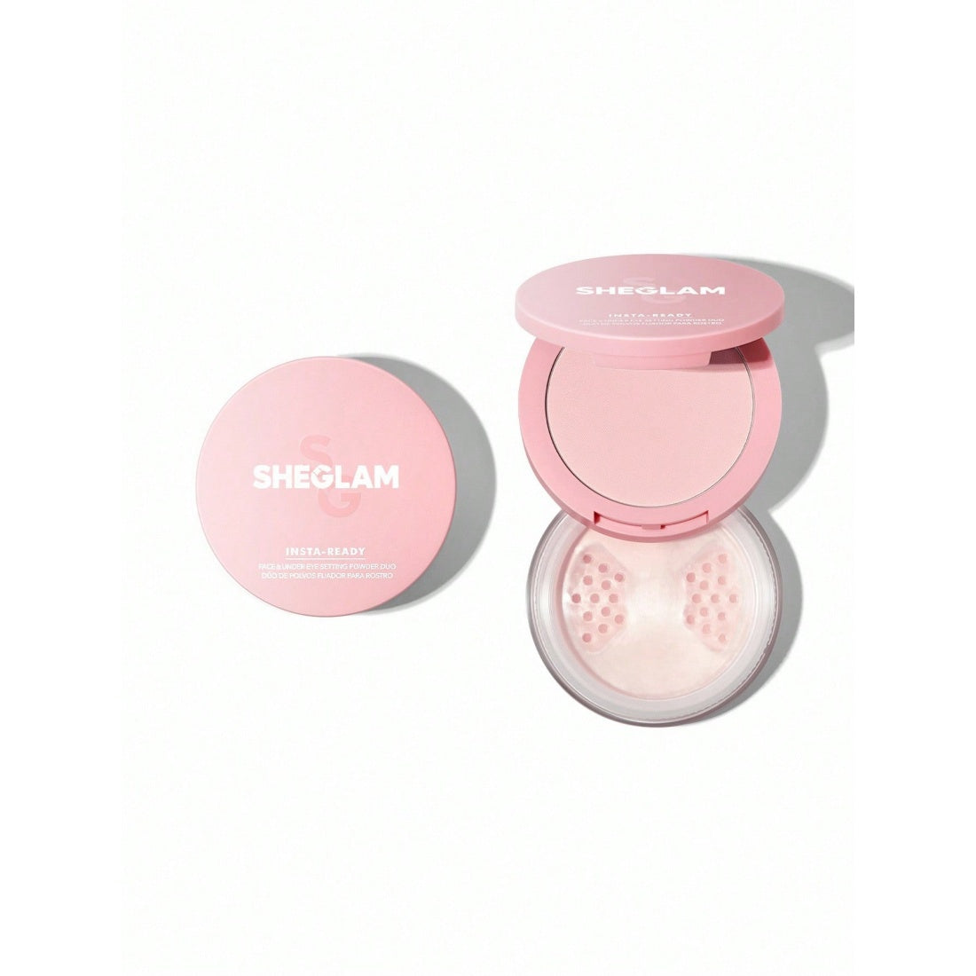 SHEGLAM Insta-Ready Face & Under Eye Setting Powder Duo-01 Bubblegum