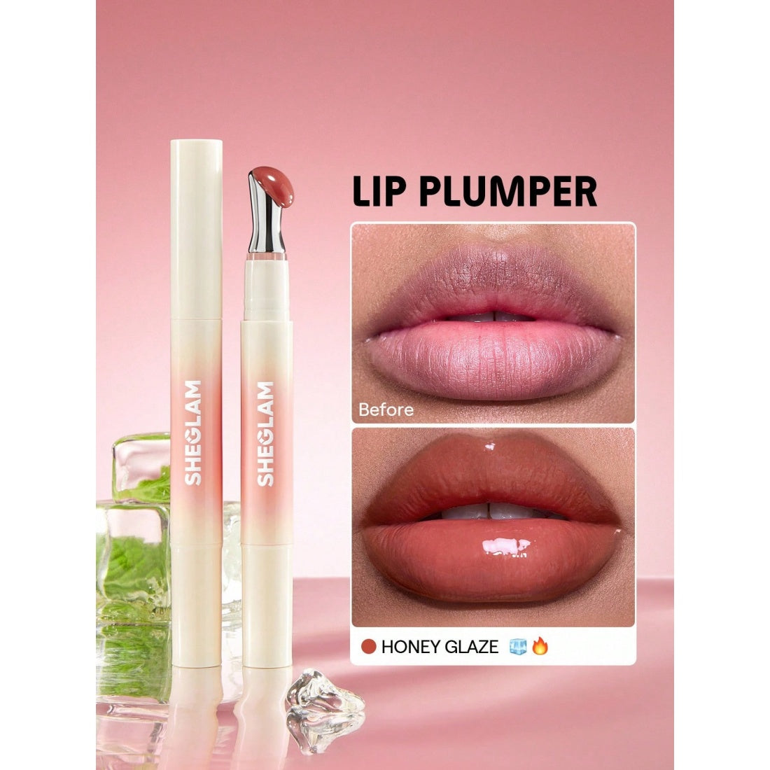 SHEGLAM Bold Booster Lip Plumper - 506 Honey Glaze