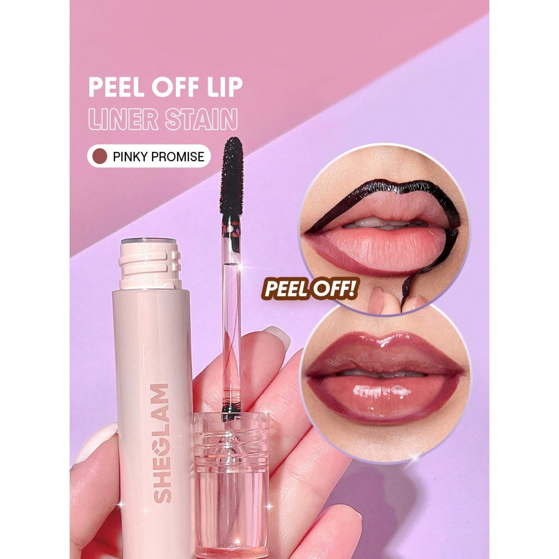 SHEGLAM Fall In Line Peel Off Lip Liner Stain-110 Pinky Promise