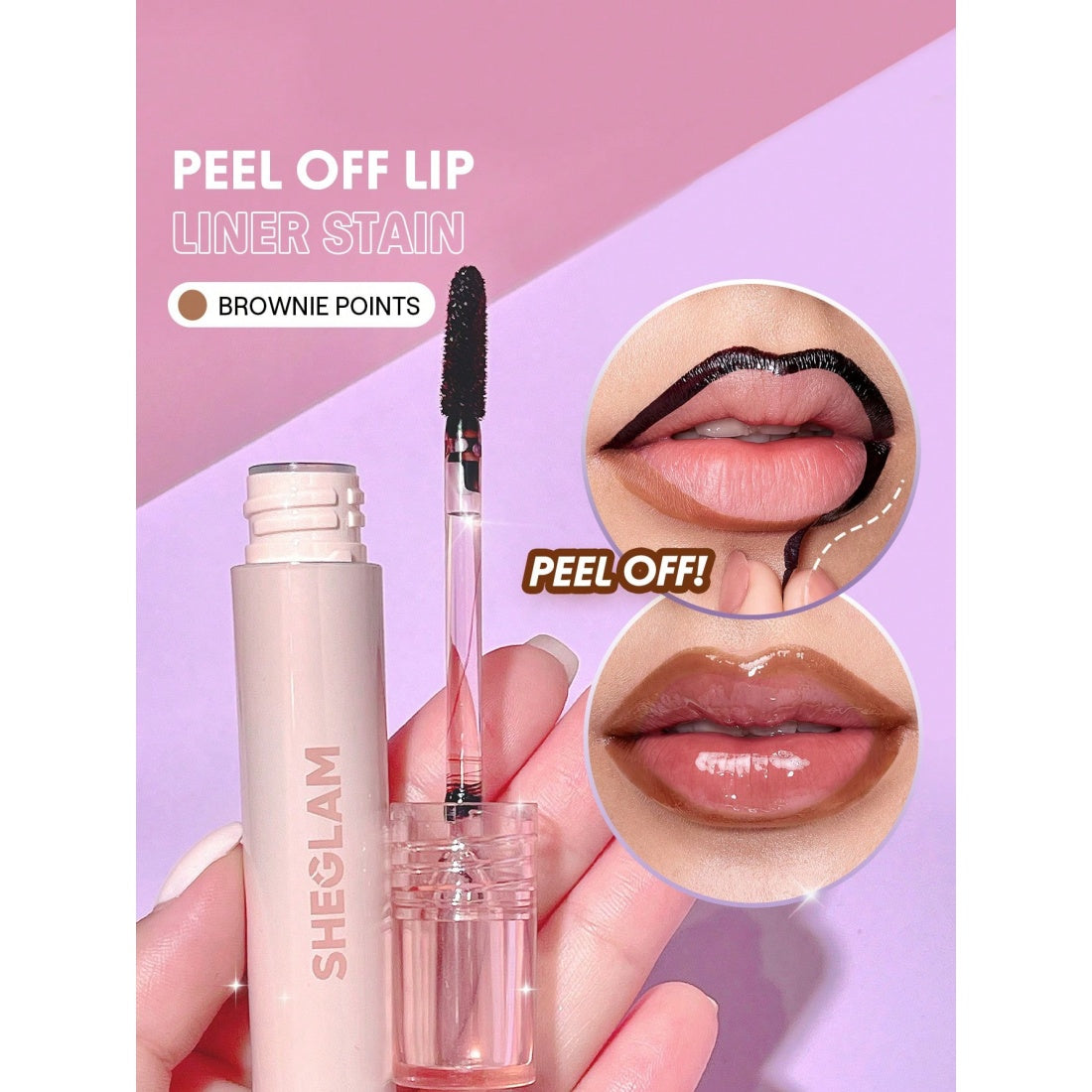 SHEGLAM Fall In Line Peel Off Lip Liner Stain-011 Brownie Points