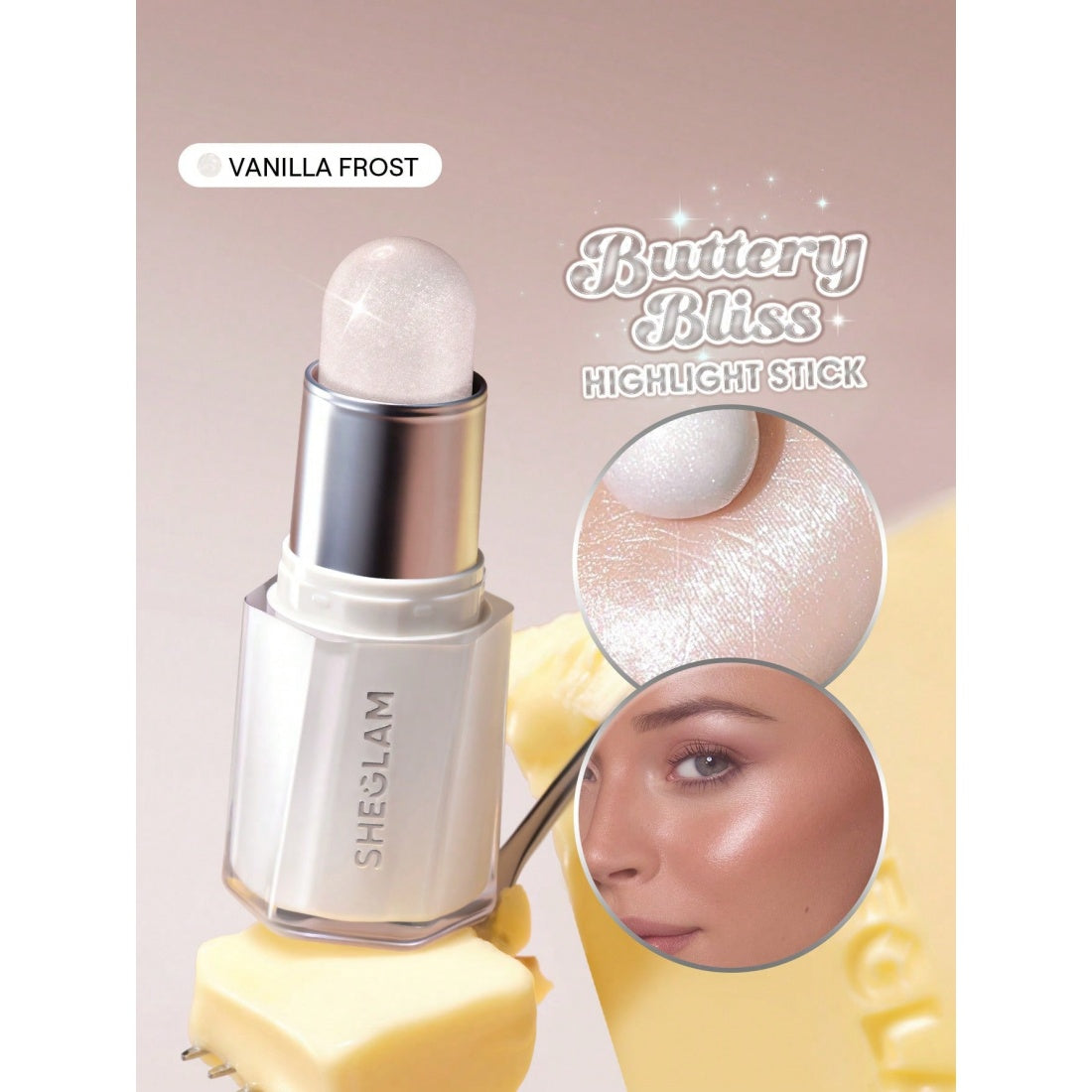 SHEGLAM Buttery Bling Highlight Stick-Vanilla Frost