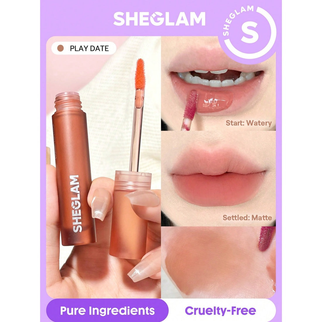 SHEGLAM Soft Haze Lip Blur-014 Play Date