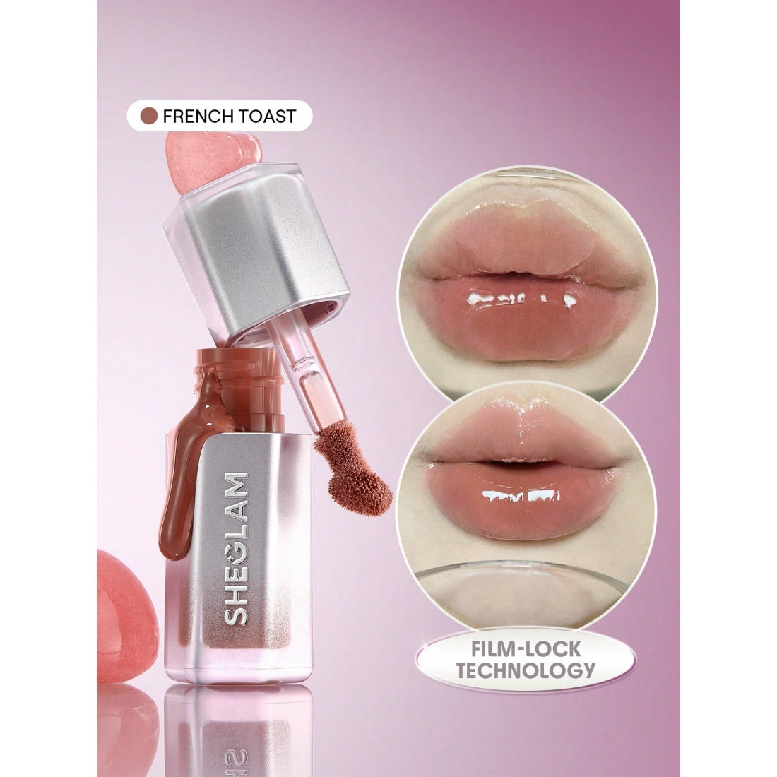 SHEGLAM Glass Lock Air Gloss-013 French Toast