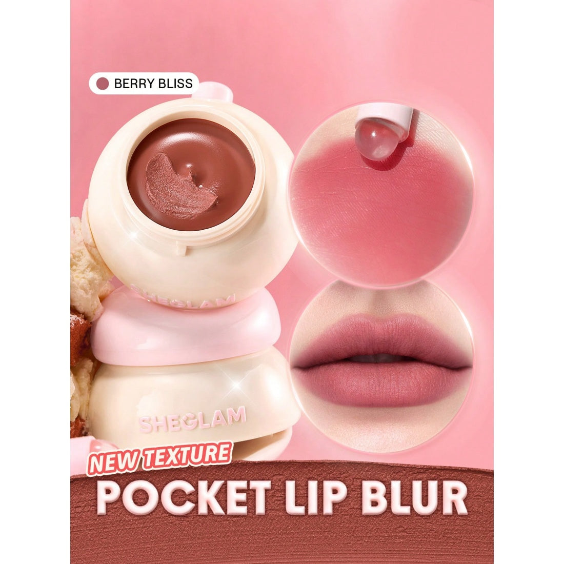 SHEGLAM Baume à lèvres onctueux en pot - 129 Berry Bliss