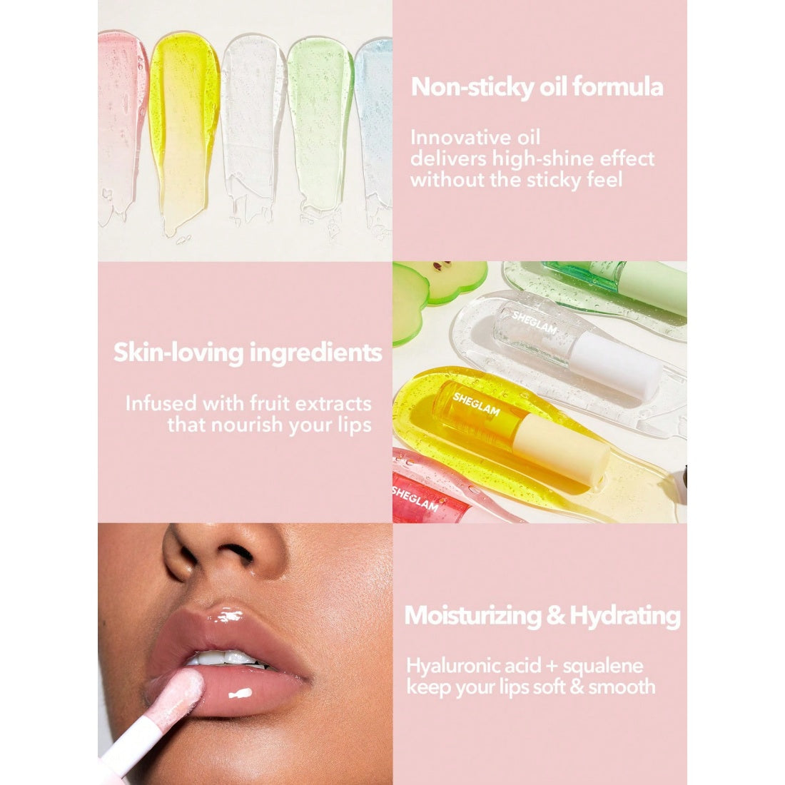 SHEGLAM Jelly Wow Hydrating Lip Oil-604 Loco for Coco