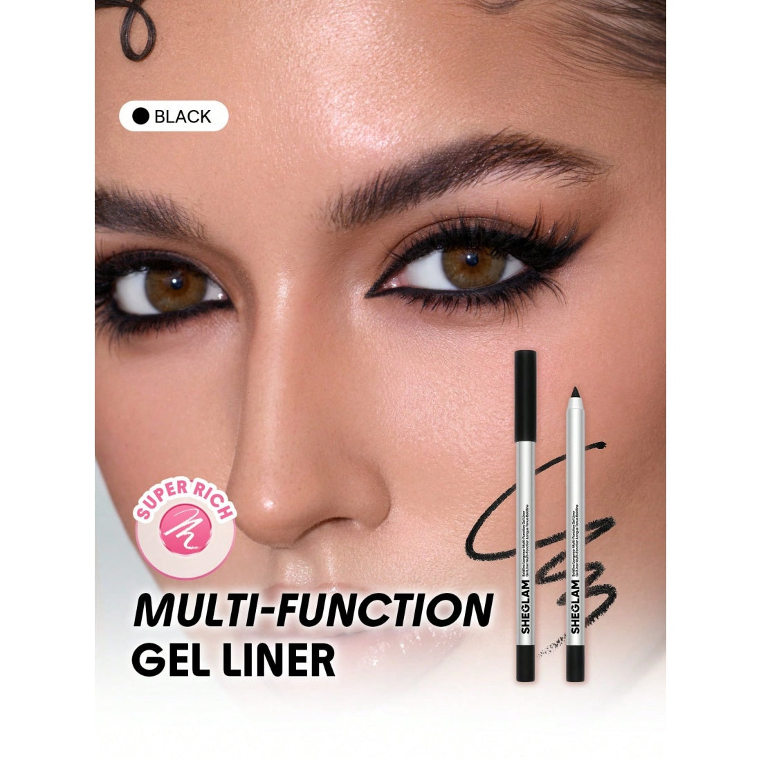 SHEGLAM Boldline Longwear Multi-Function Gel Liner-Black
