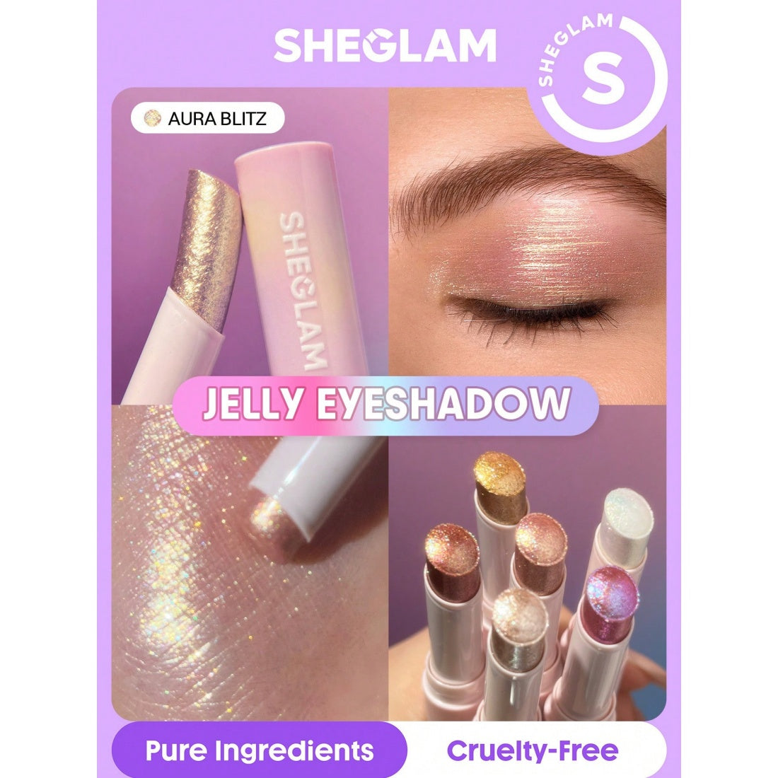 SHEGLAM Crystal Jelly Glaze Stick-06 Aura Blitz