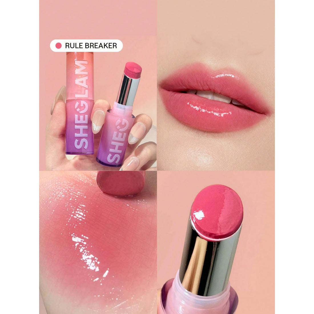 SHEGLAM Mirror Kiss High-Shine Lipstick-100 Rule Breaker