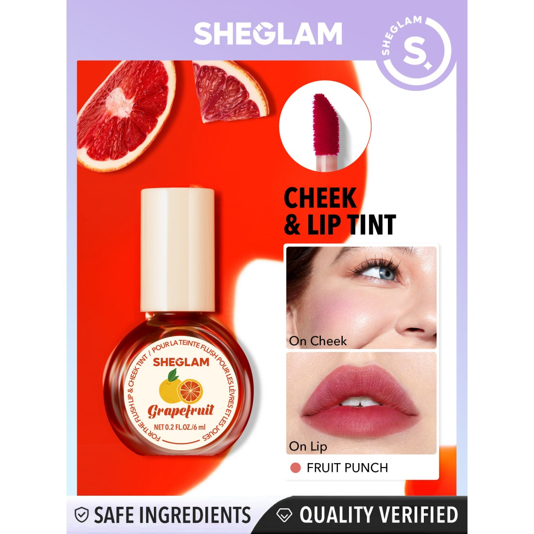 SHEGLAM For the Flush Lip- & Cheek-Tint – 207 Fruit Punch