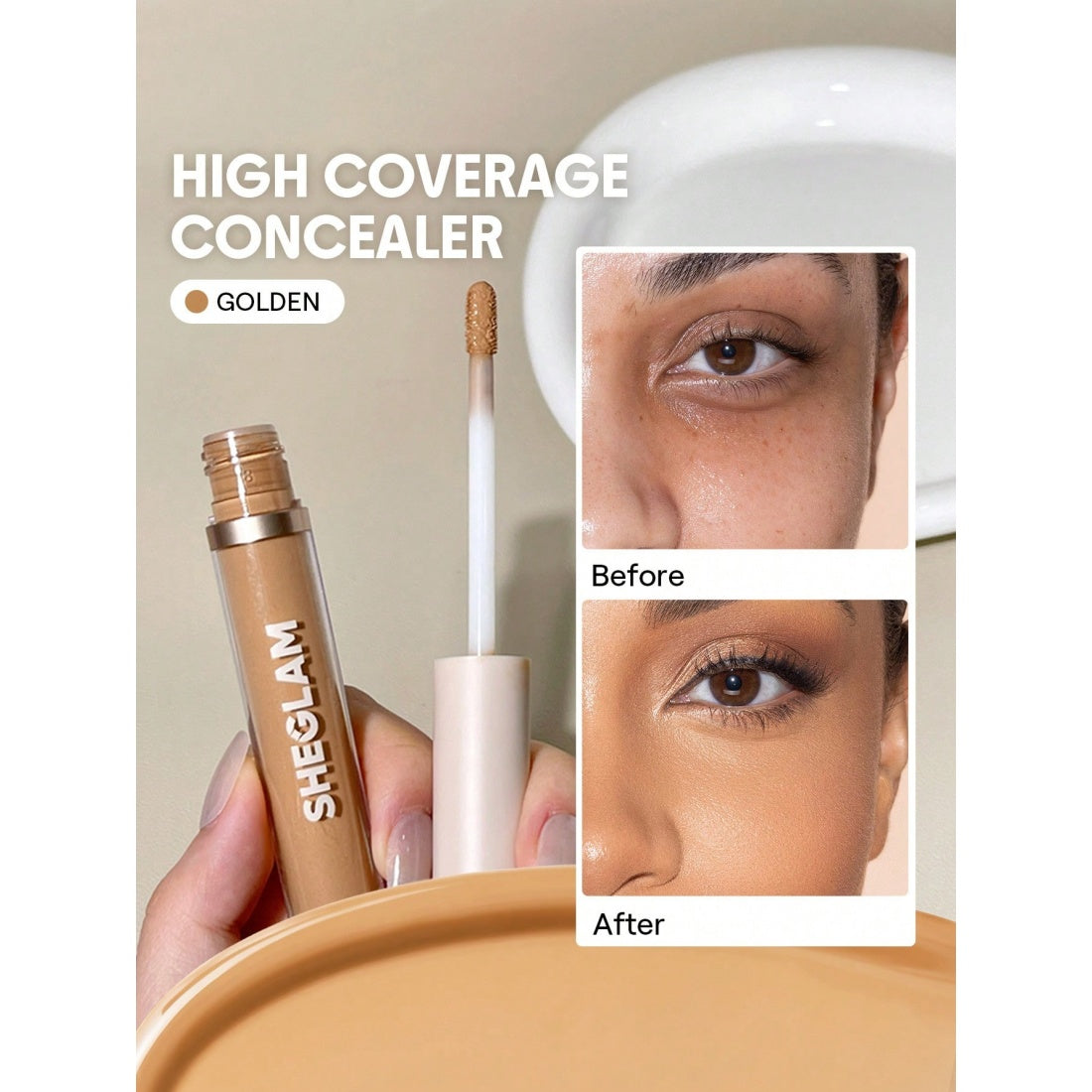 SHEGLAM Anti-cernes couvrant 12h Like Magic - Golden