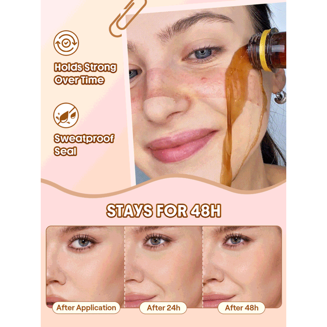 Fond de teint cushion longue tenue SHEGLAM Lock & Go - Honey