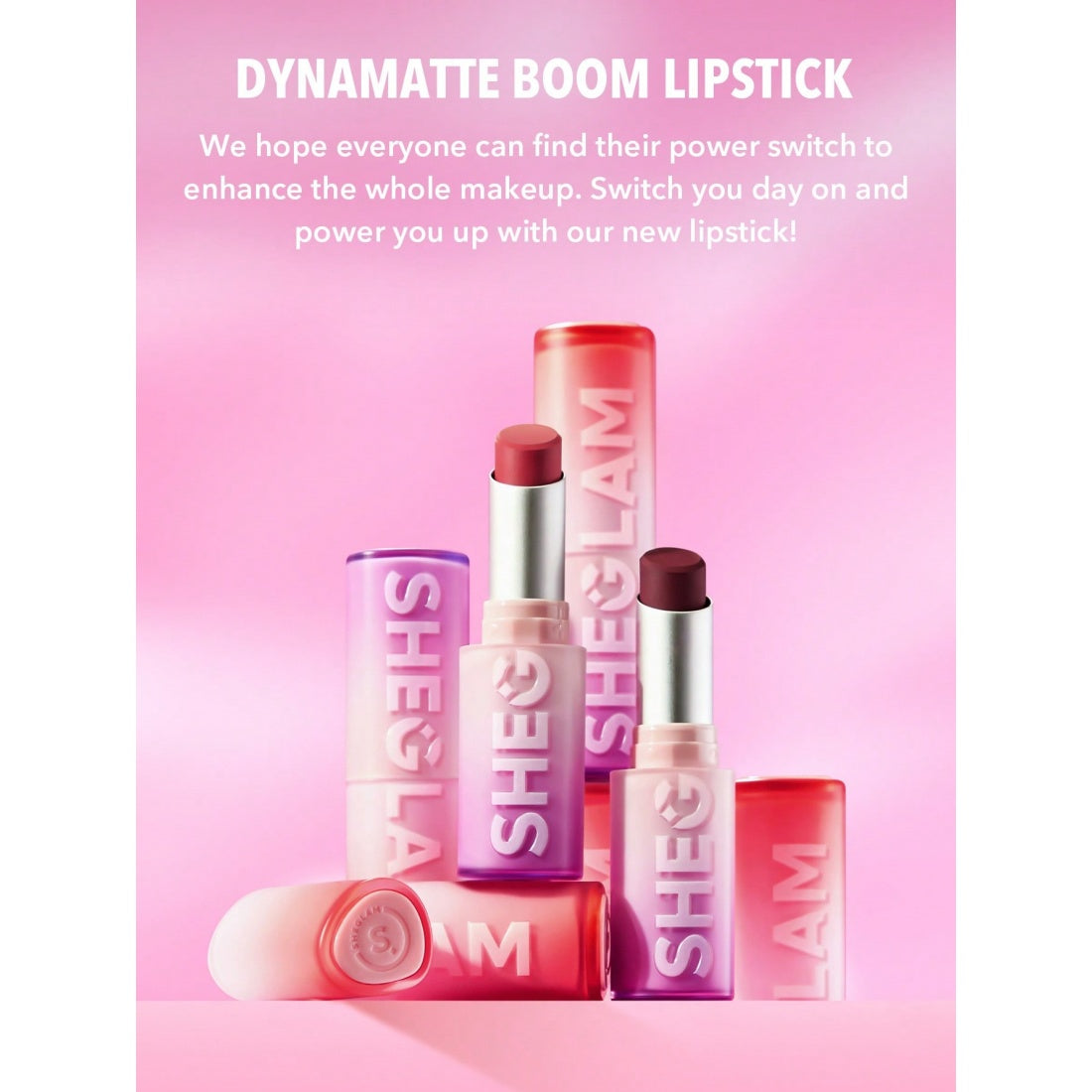 Labial mate de larga duración SHEGLAM Dynamatte Boom-001 Encore Energy
