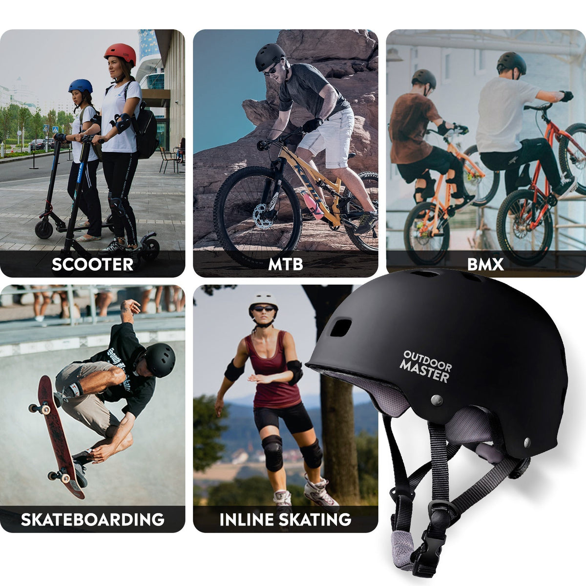 Fahrrad- und Skateboardhelm ORYX