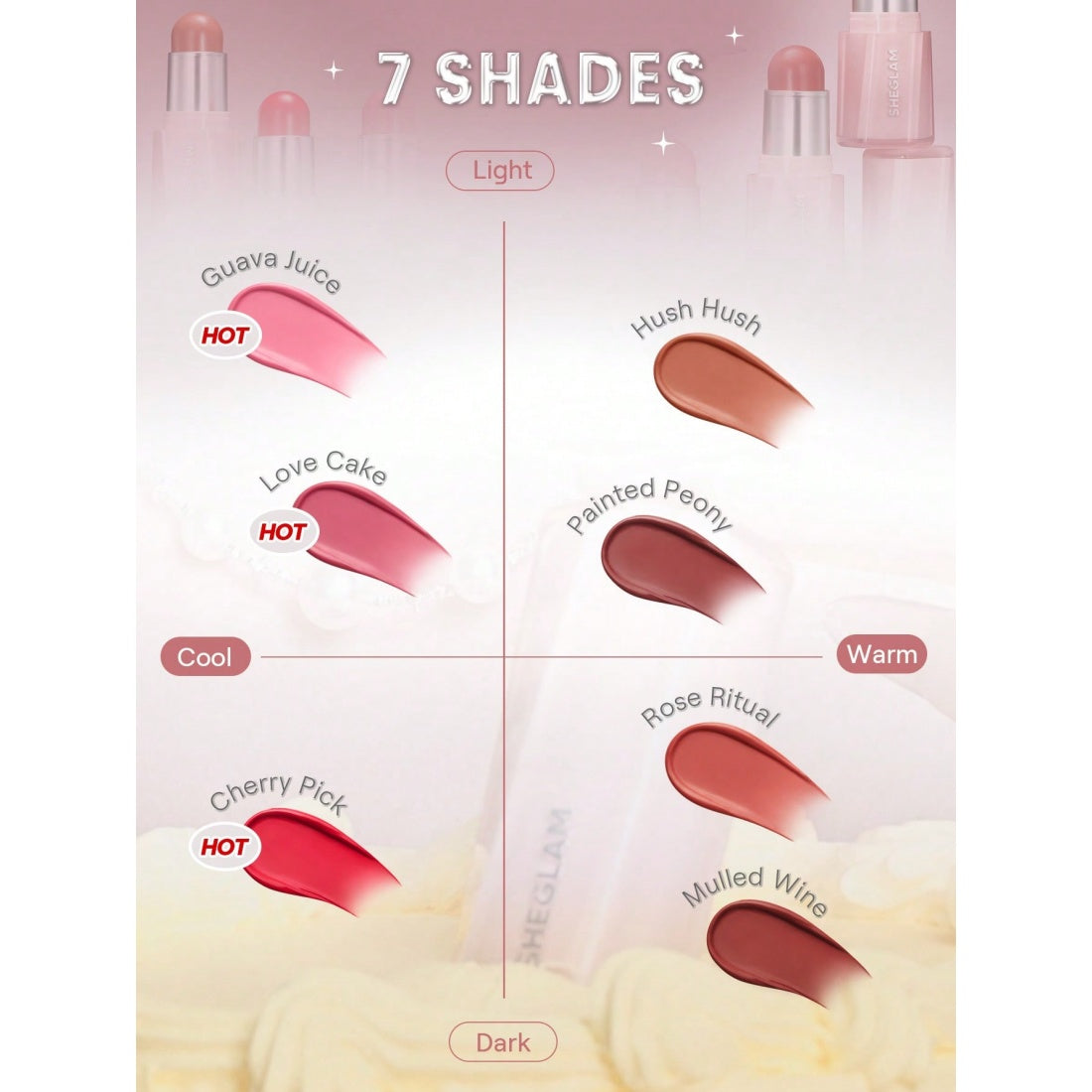 SHEGLAM Buttery Bliss Blush Stick-009 Painted Peony