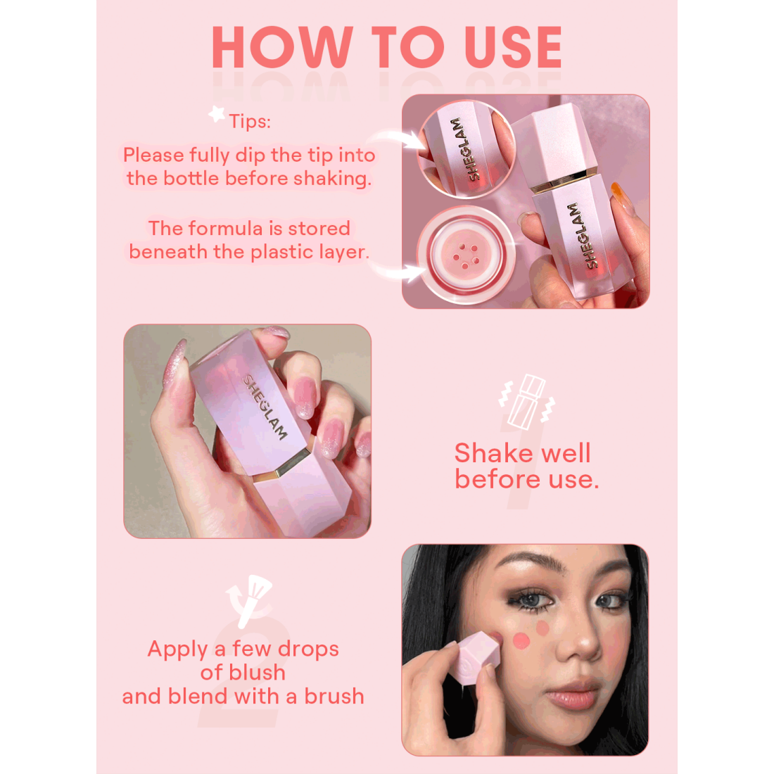 SHEGLAM Color Bloom Vloeibare Blush-002 Rose Ritual