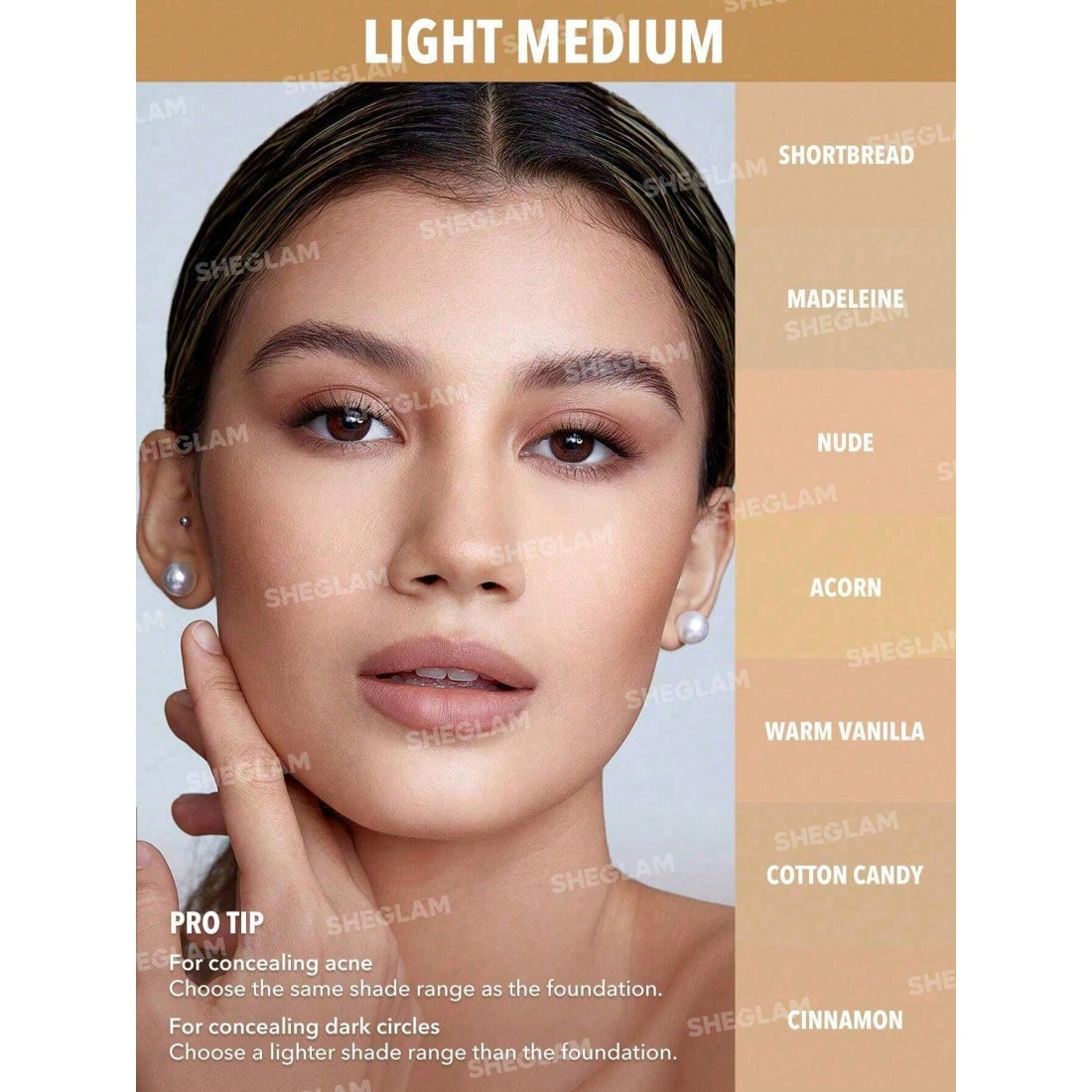 SHEGLAM Like Magic 12HR Full Coverage Concealer – Nude