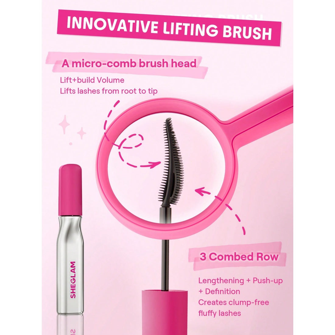 SHEGLAM Lashlighter Up & Out Mascara – Schwarz