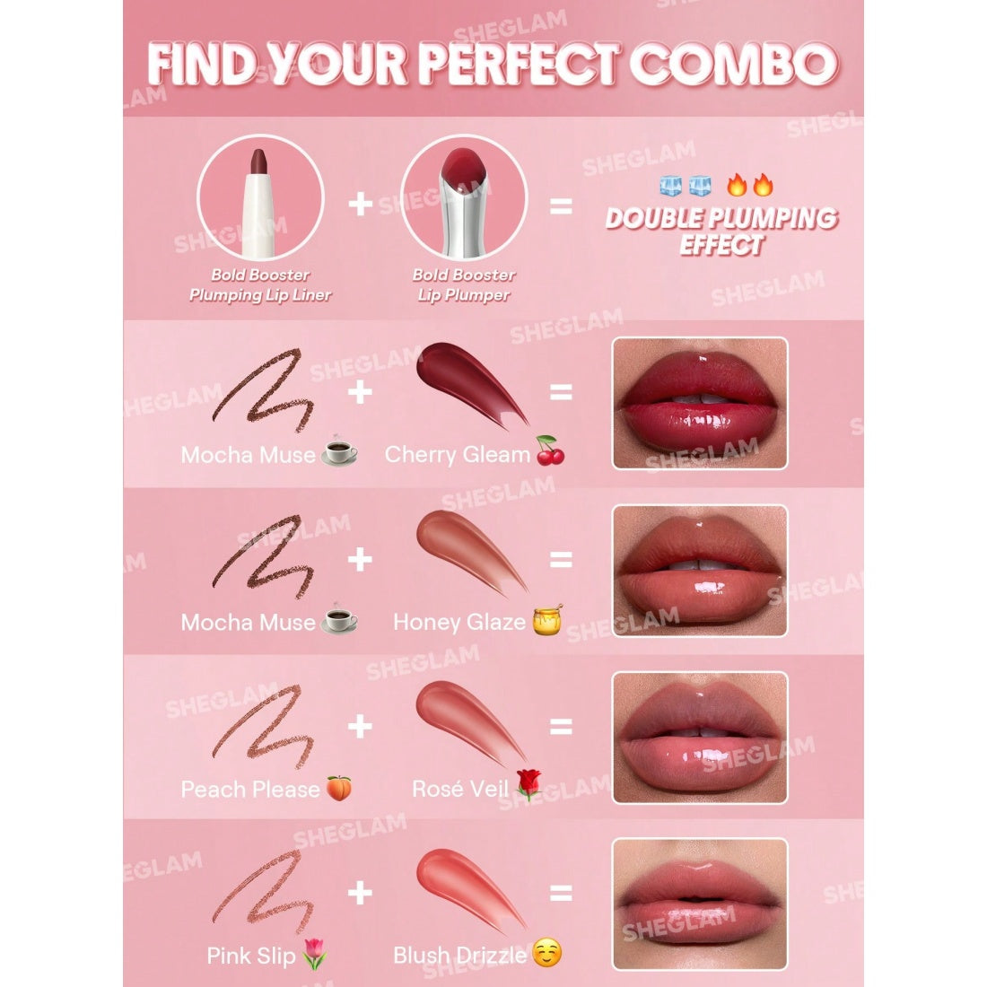 SHEGLAM Repulpeur de lèvres Bold Booster - 113 Rosé Veil