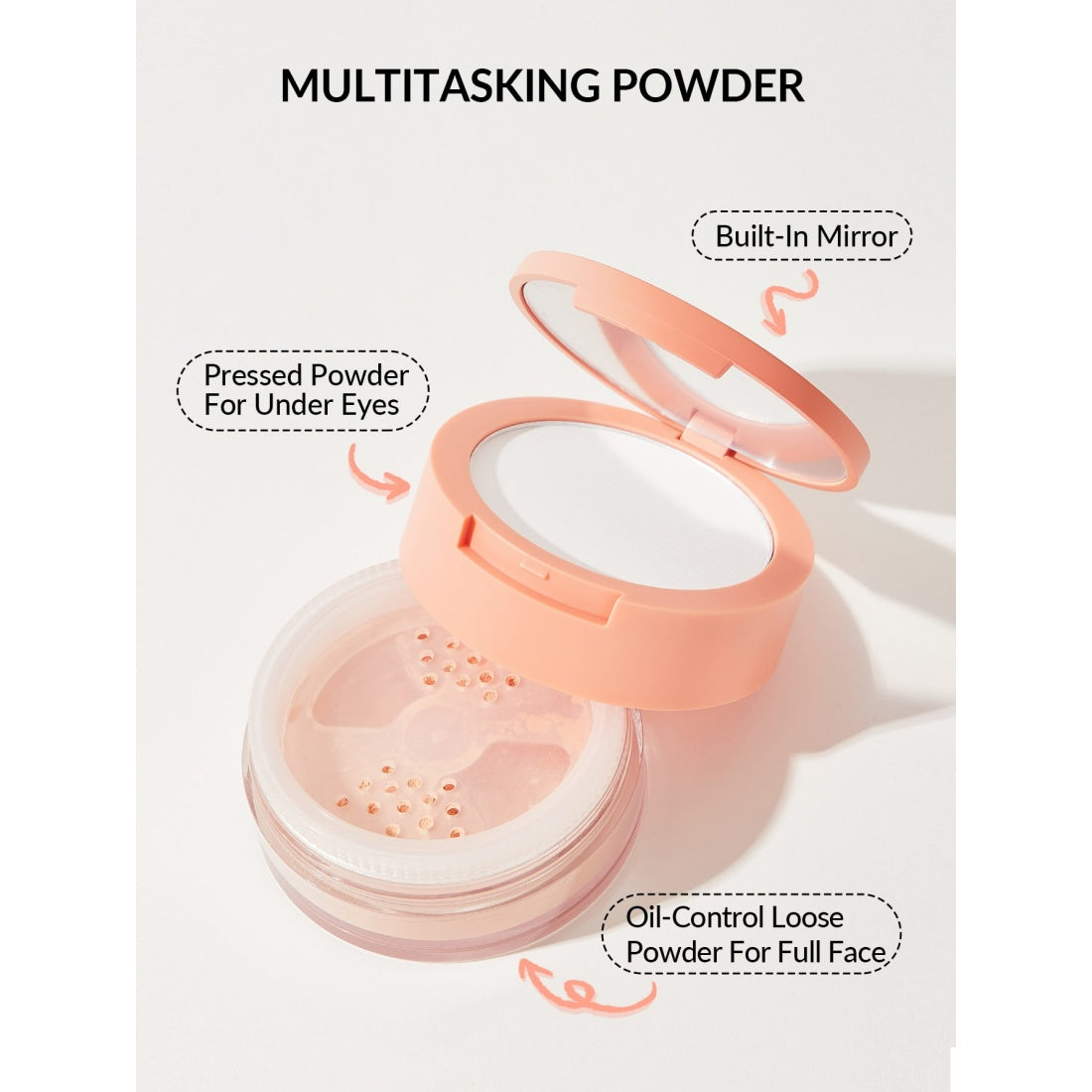 SHEGLAM Insta-Ready Face & Under Eye Setting Powder Duo-11 Bisque