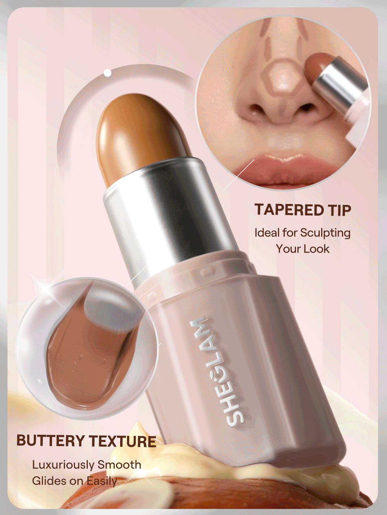 SHEGLAM Buttery Buff Contour & Bronzer Stick-Terracotta
