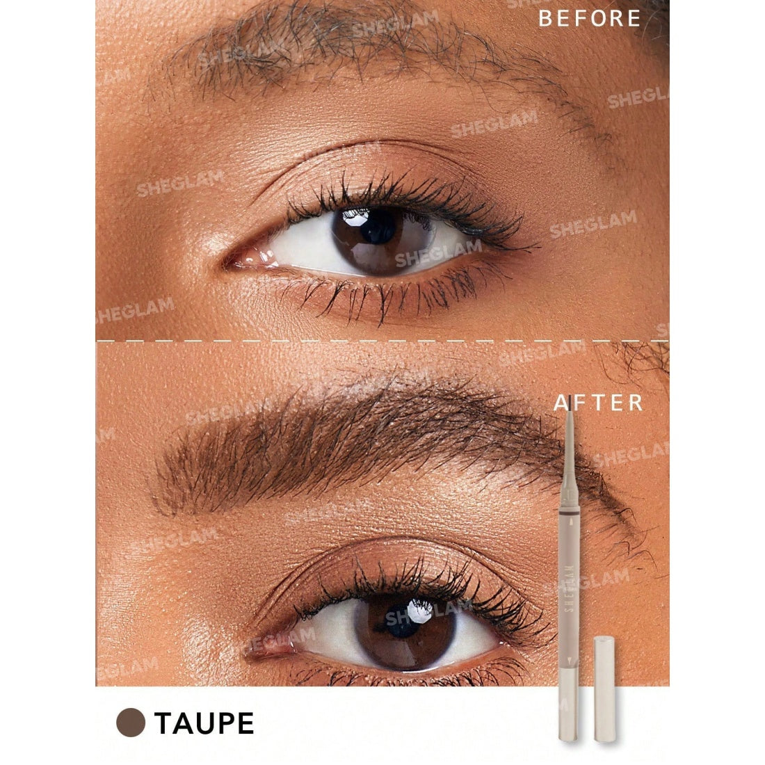 SHEGLAM Crayon à sourcils 2-en-1 Brows on Demand - 03 Taupe