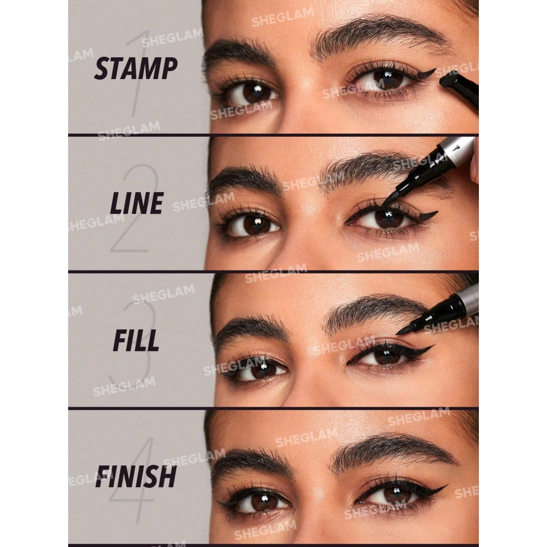 SHEGLAM Wing It Waterproof Liner Duo-Zwart
