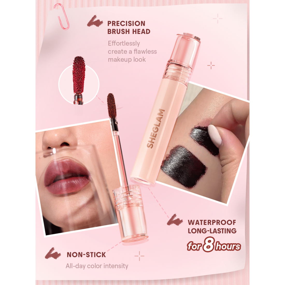 SHEGLAM Fall In Line Tinte Delineador de Labios Peel Off-010 Mauvelous