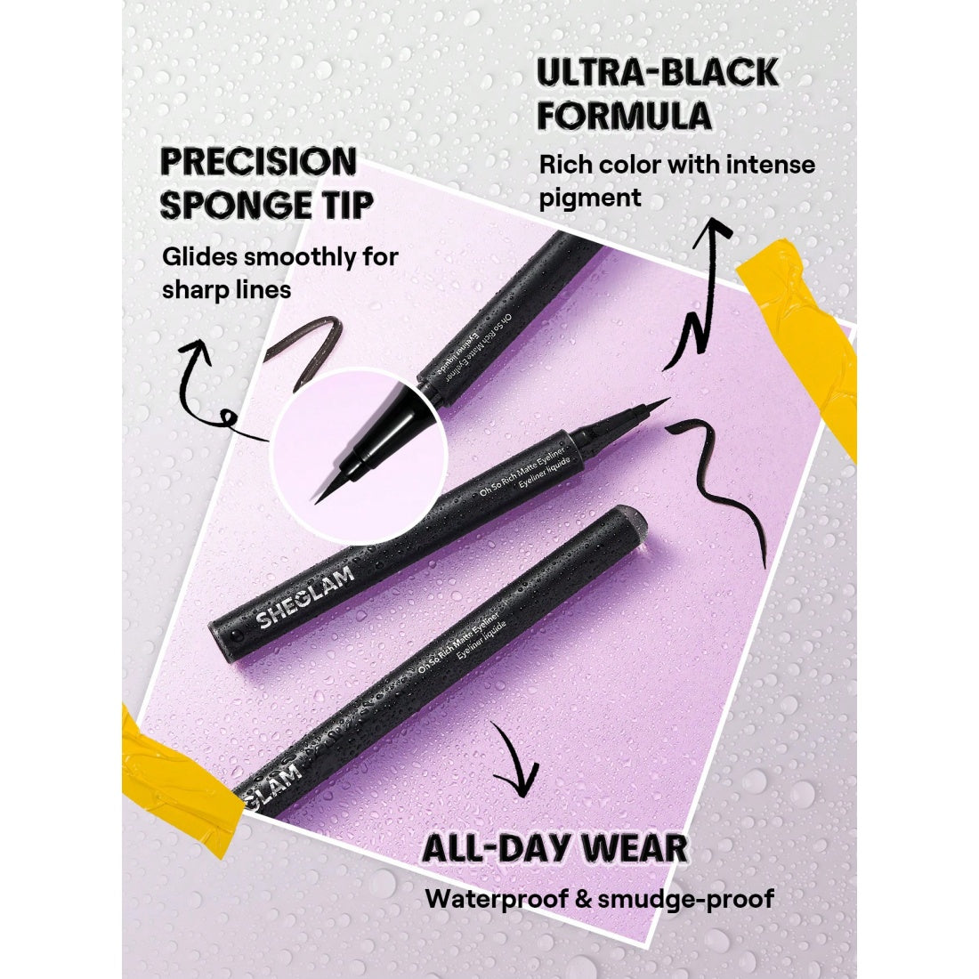SHEGLAM Oh So Rich Matte Eyeliner-Zwart