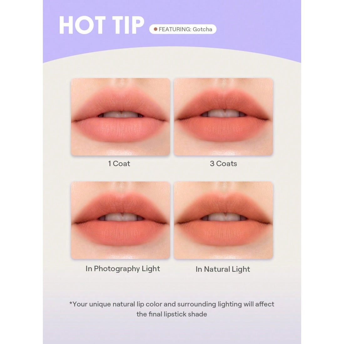 Lápiz labial ligero SHEGLAM Lip Veil Cushion-503 No Crumbs