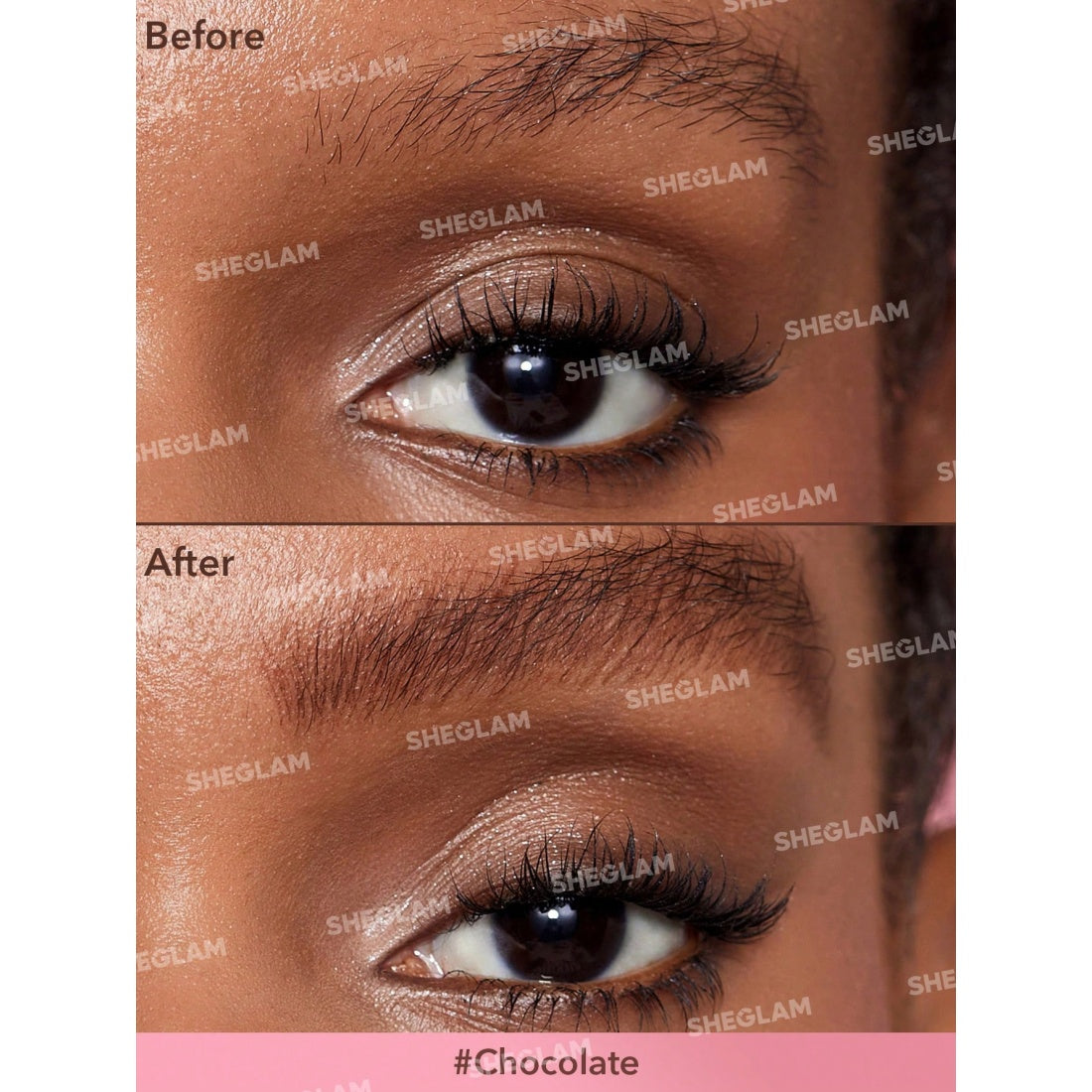 SHEGLAM Brow-fection Angled Brush & Dip-08 Chocolate