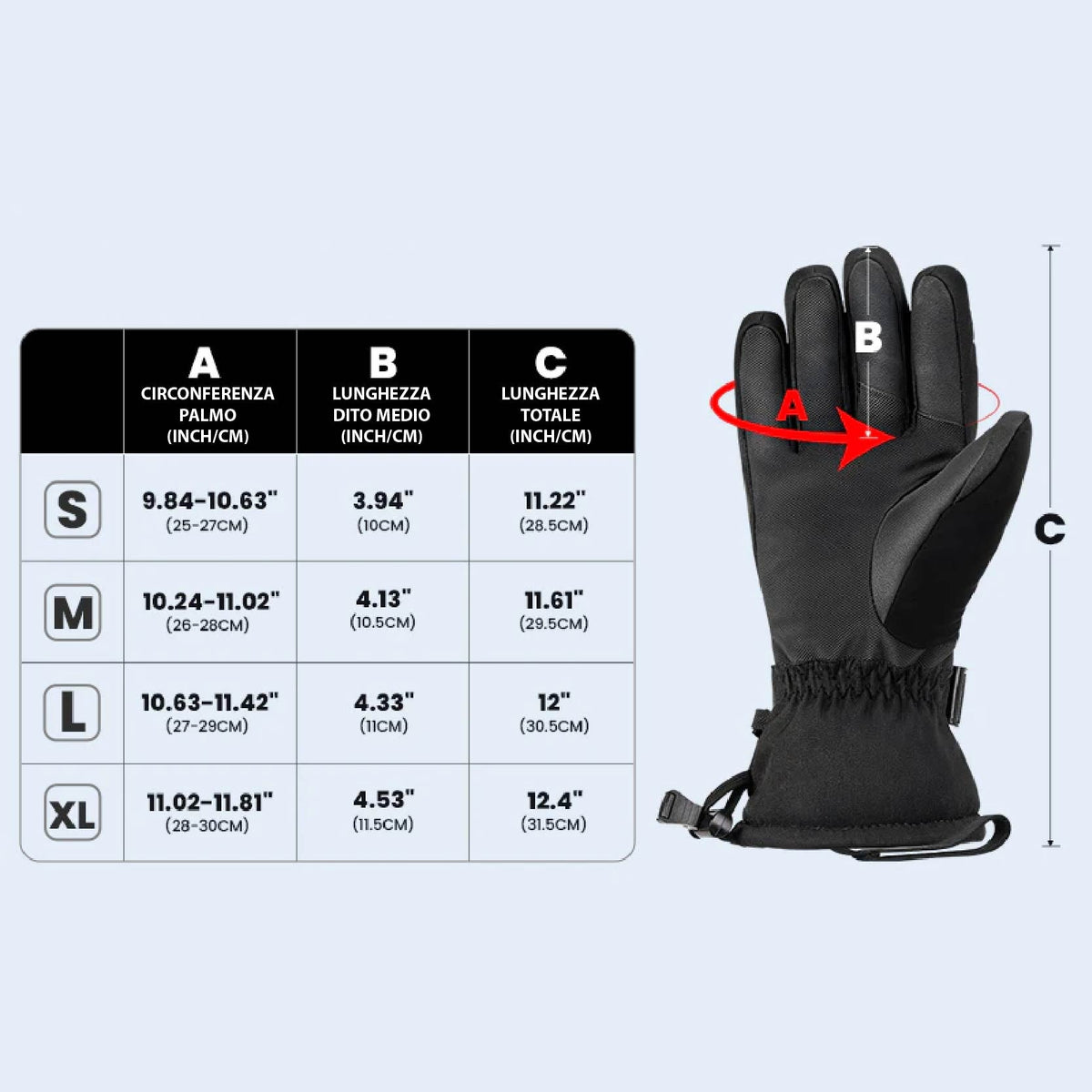 3M SKIHANDSCHUHE für Erwachsene
