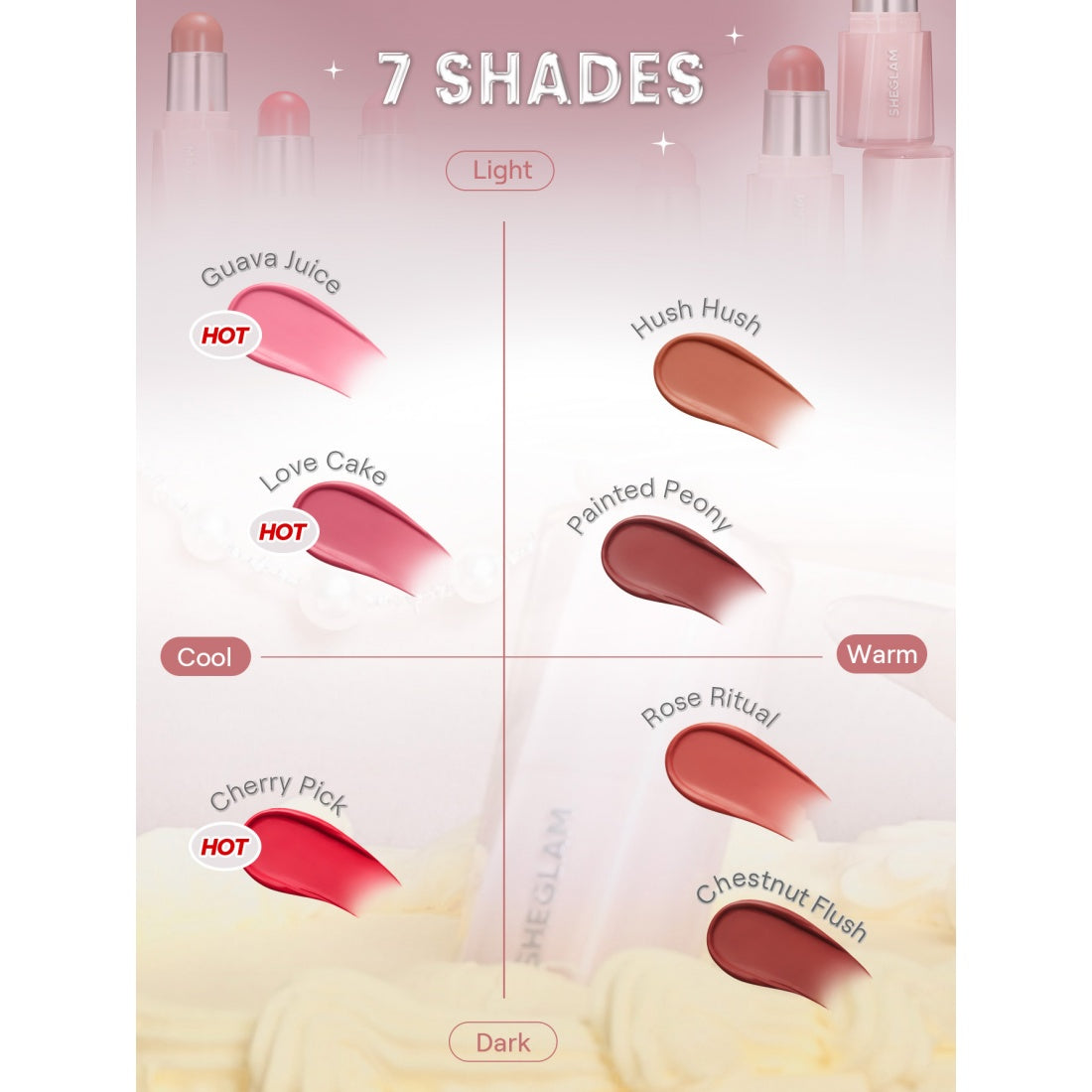 SHEGLAM Buttery Bliss Blush Stick-204 Chestnut Flush