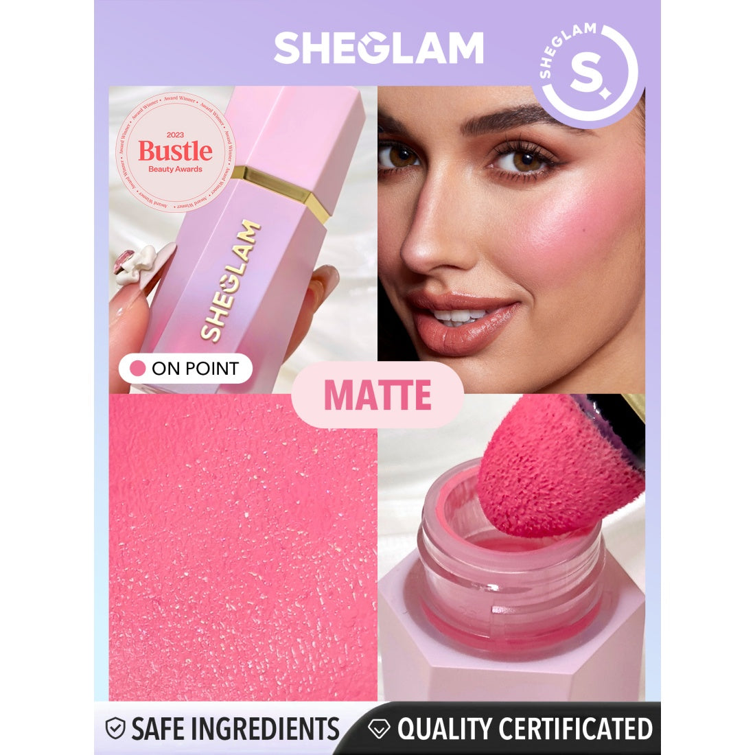 SHEGLAM Color Bloom Liquid Blush-003 On Point