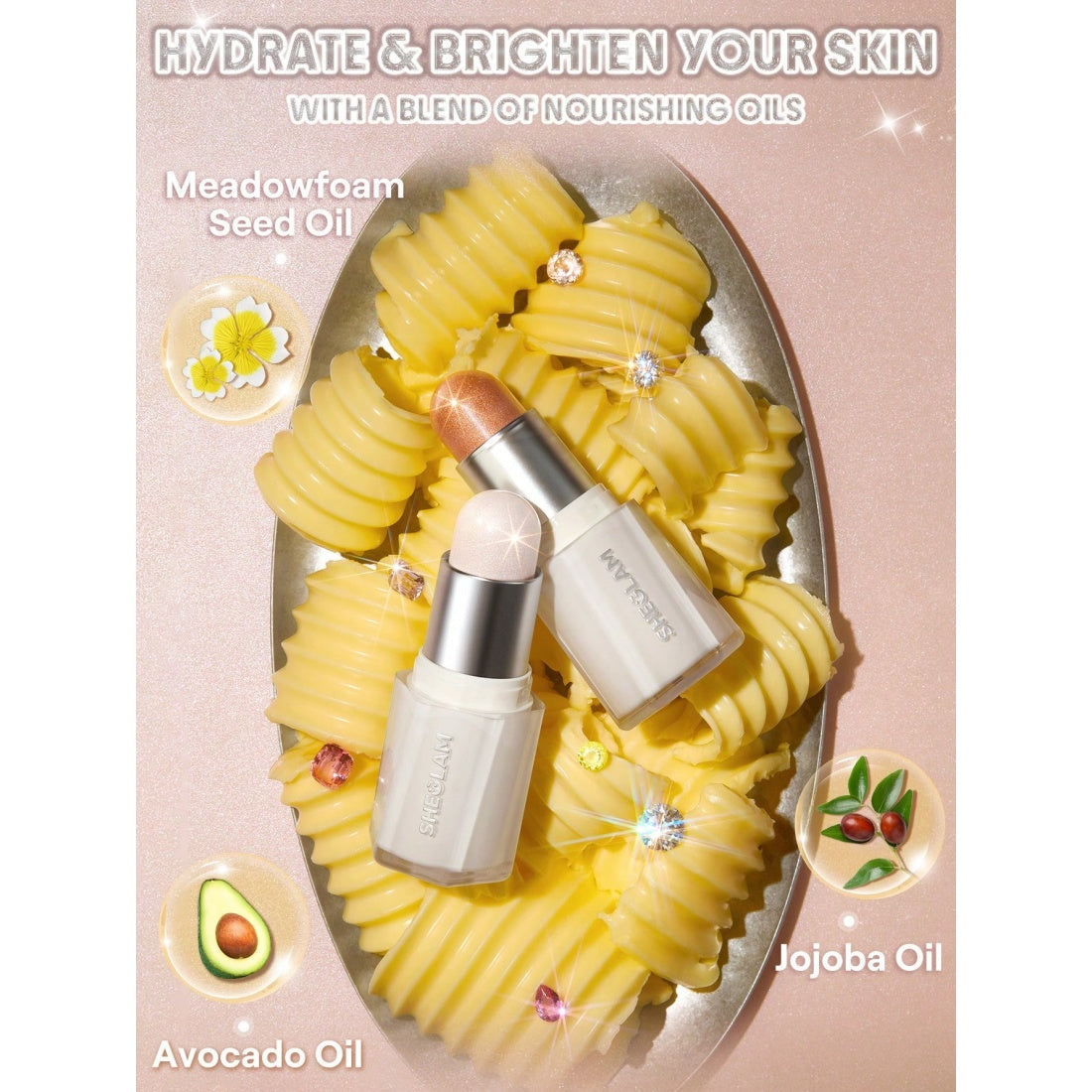 SHEGLAM Buttery Bling Highlight Stick-Gold Rings