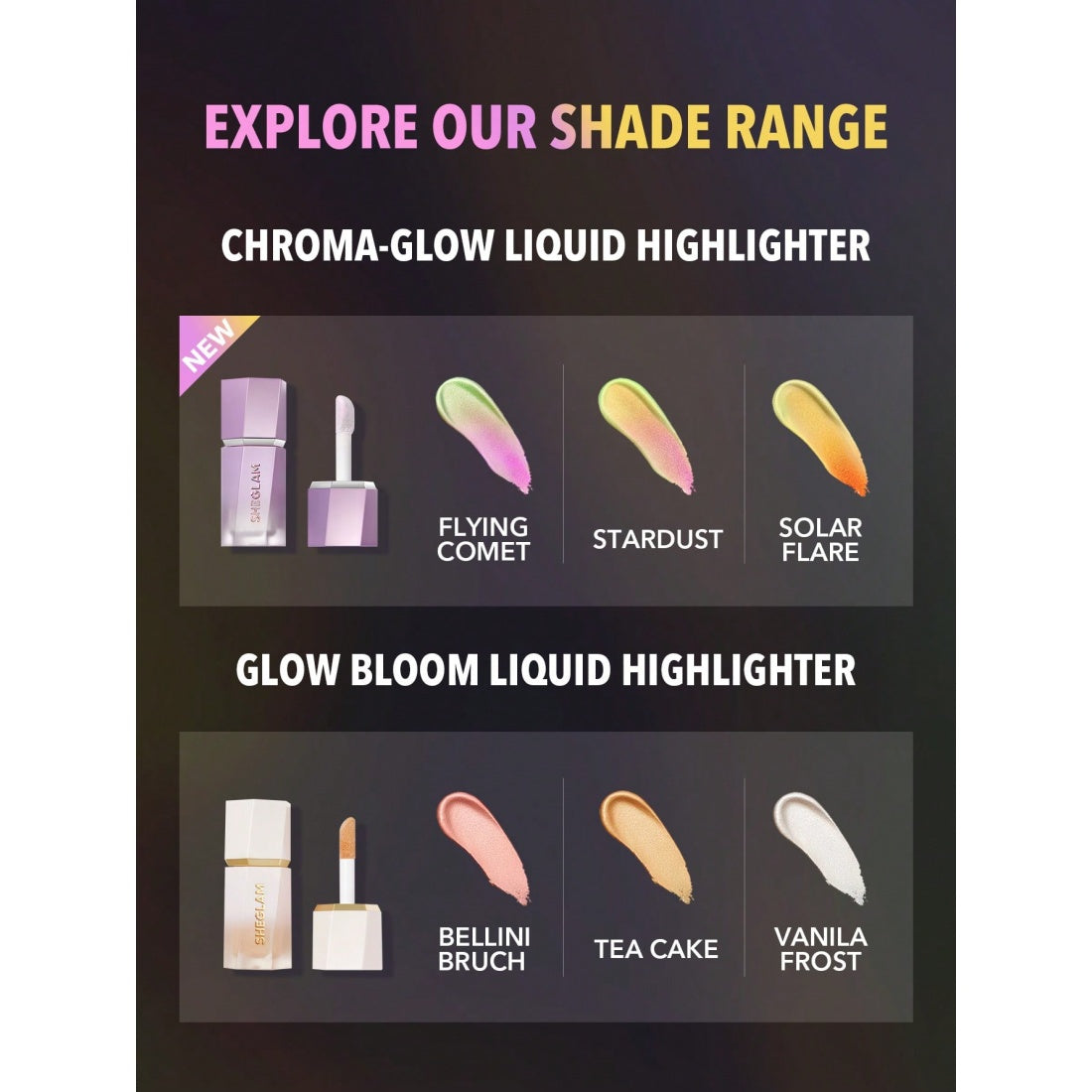 SHEGLAM Chroma-Glow Bloom Flüssig-Highlighter-90 Flying Comet