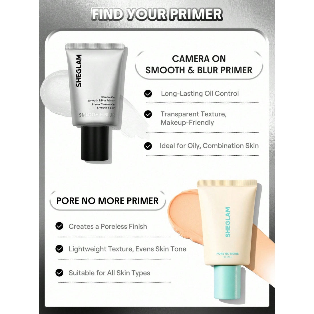 SHEGLAM Camera On Smooth & Blur Primer-Translucent
