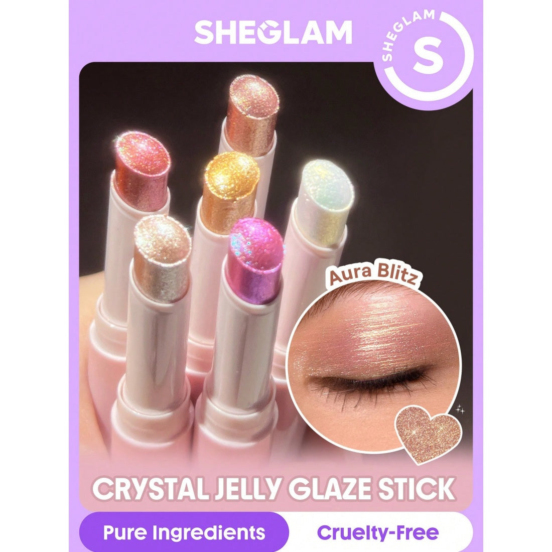SHEGLAM Crystal Jelly Glaze Stick-06 Aura Blitz