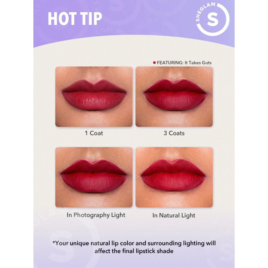 Labial mate de larga duración SHEGLAM Dynamatte Boom-001 Encore Energy