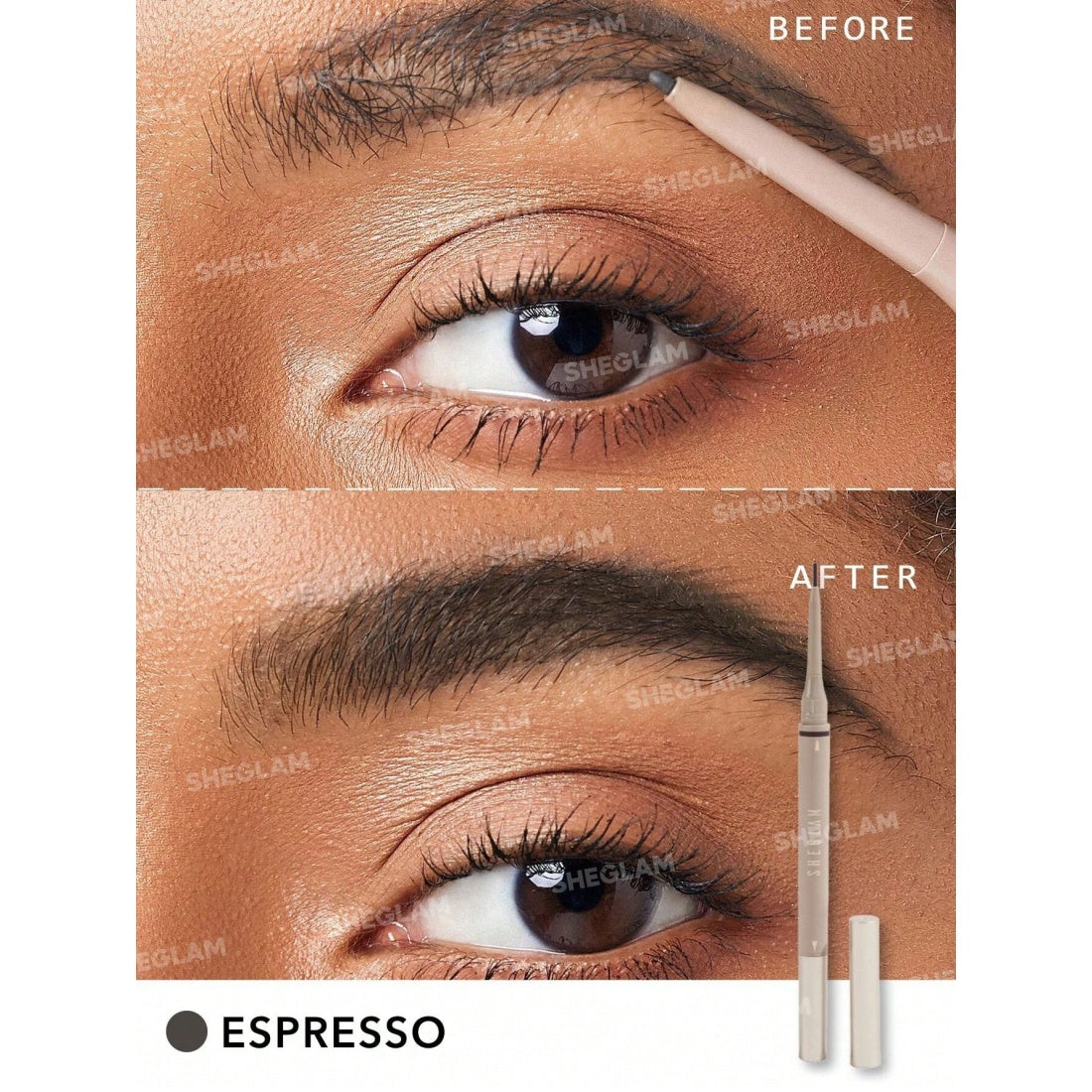 SHEGLAM Brows on Demand 2-in-1 Wenkbrauwpotlood-09 Espresso