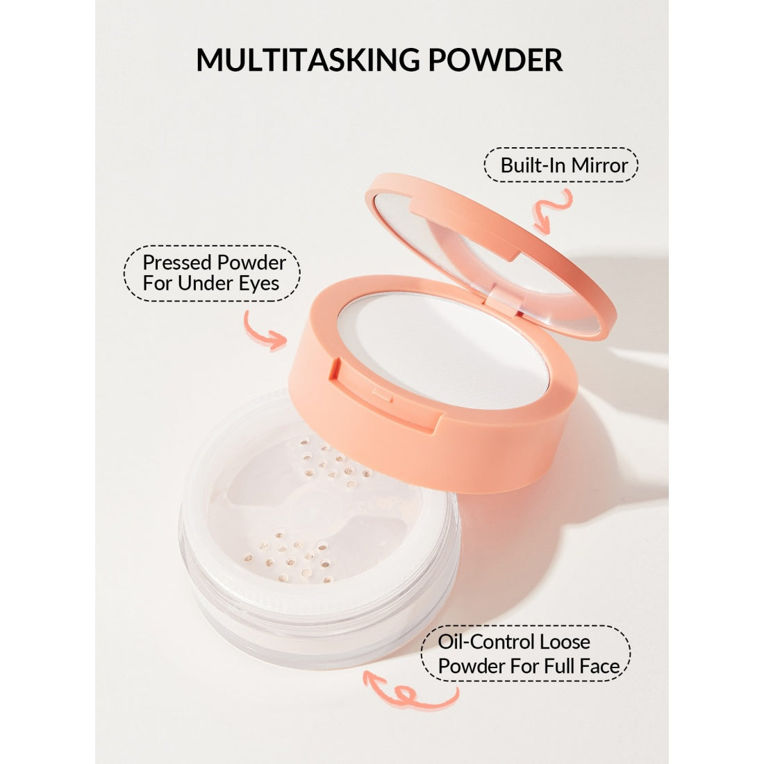 Poudre fixatrice duo visage et contour des yeux SHEGLAM Insta-Ready-00 Translucide