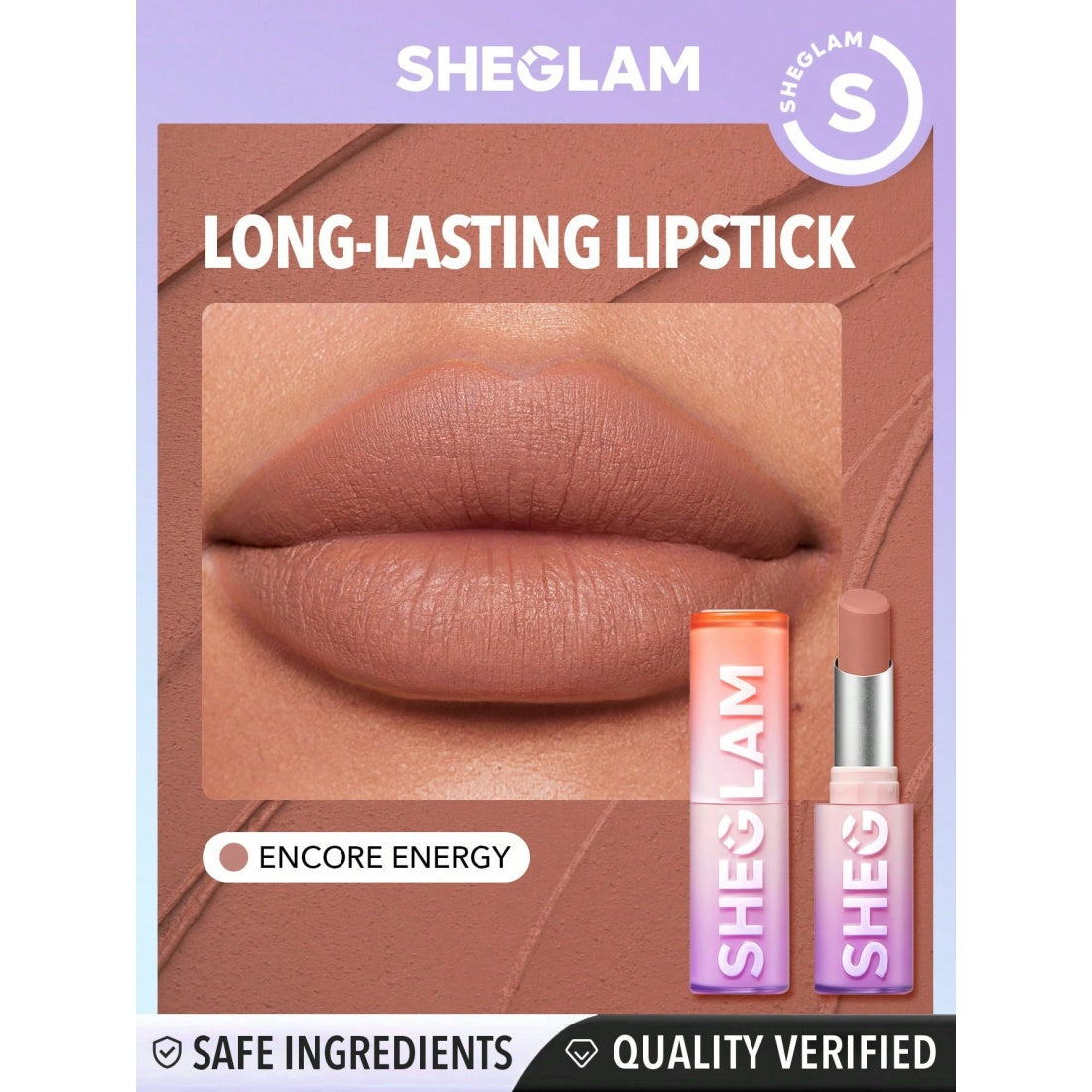 Labial mate de larga duración SHEGLAM Dynamatte Boom-001 Encore Energy