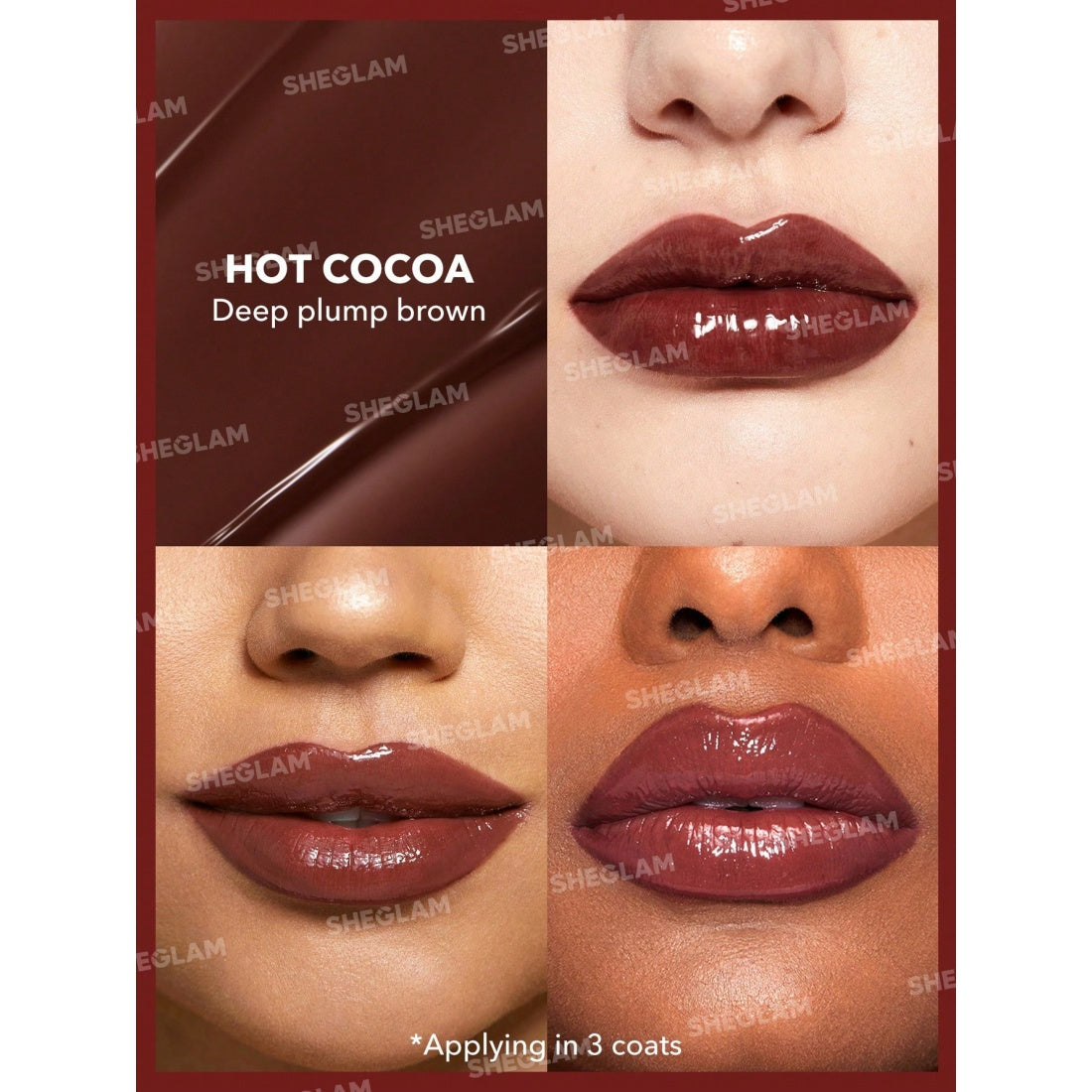 SHEGLAM Pout-Perfect Shine Lip Plumper-509 Hot Cocoa