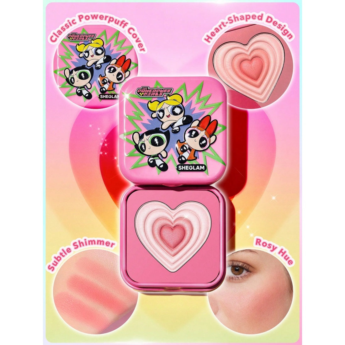 The Powerpuff Girls X SHEGLAM Tough Love Shimmer Blush-Utonium