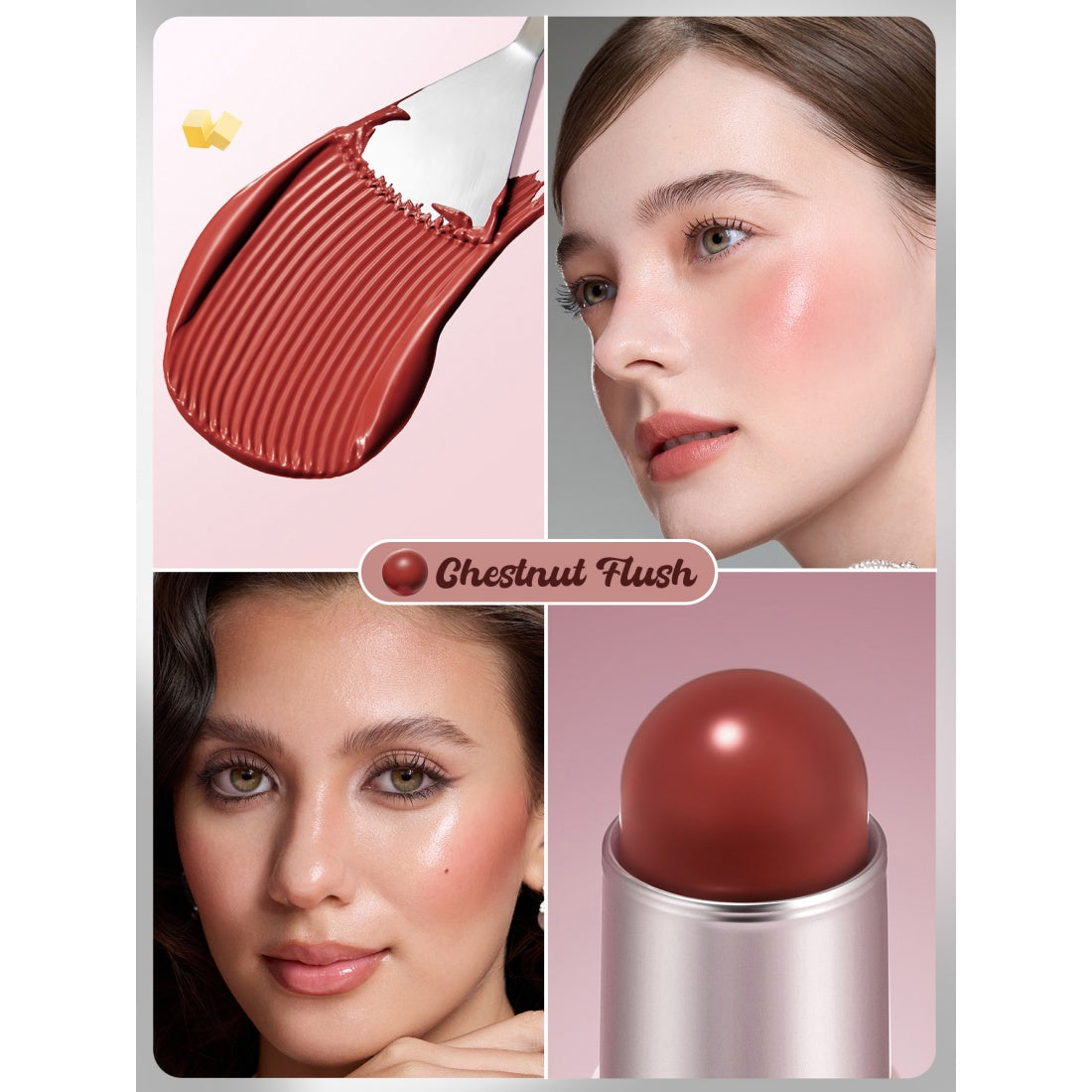 SHEGLAM Buttery Bliss Blush Stick-204 Chestnut Flush