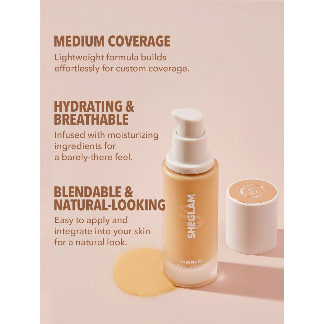 SHEGLAM Skinfinite Hydrating Foundation-Nude