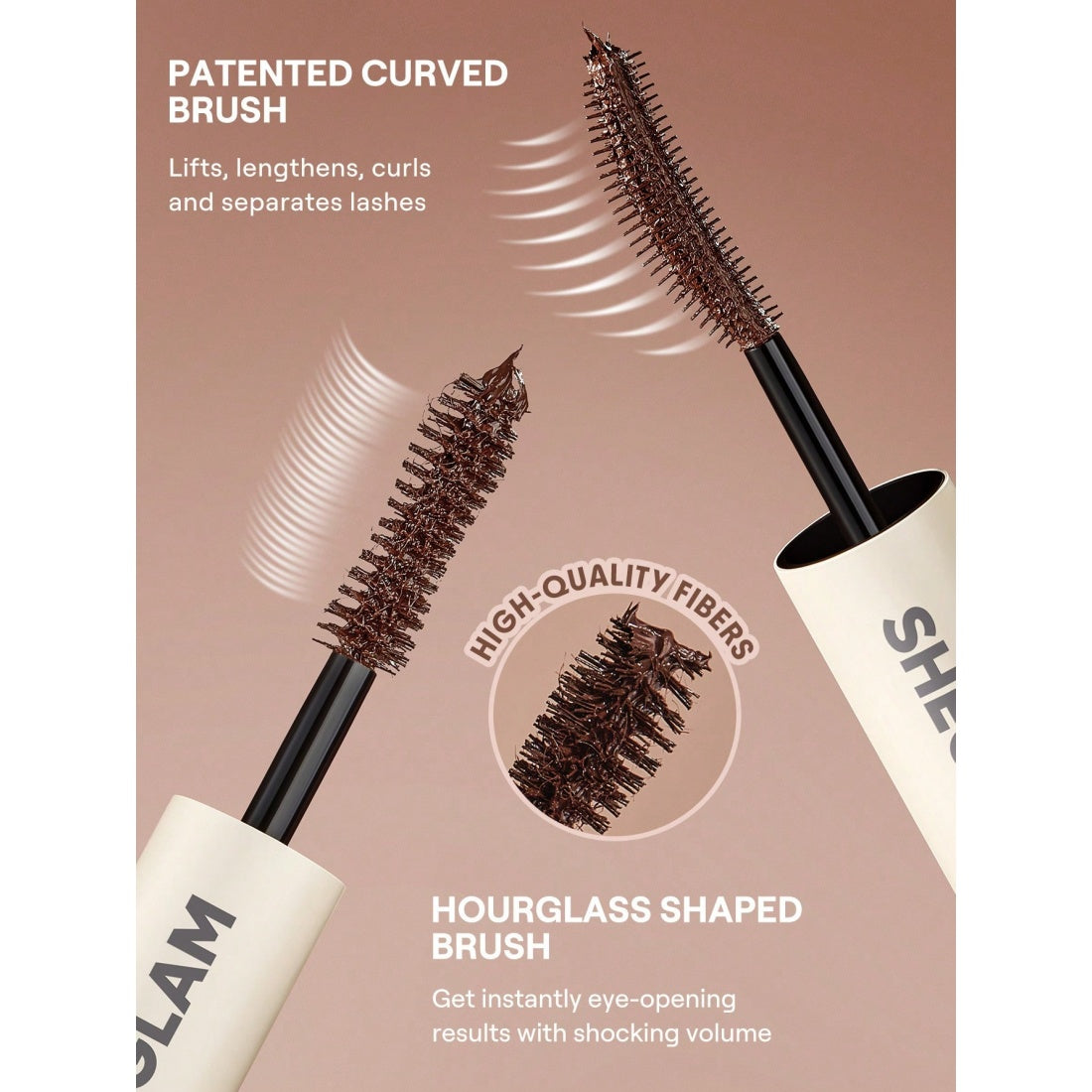 Mascara Volume & Longueur Tout-en-un SHEGLAM-Imperméable Macchiato
