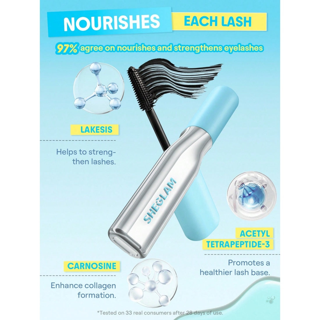 SHEGLAM Lashlighter Infinite Tubing Mascara - Schwarz
