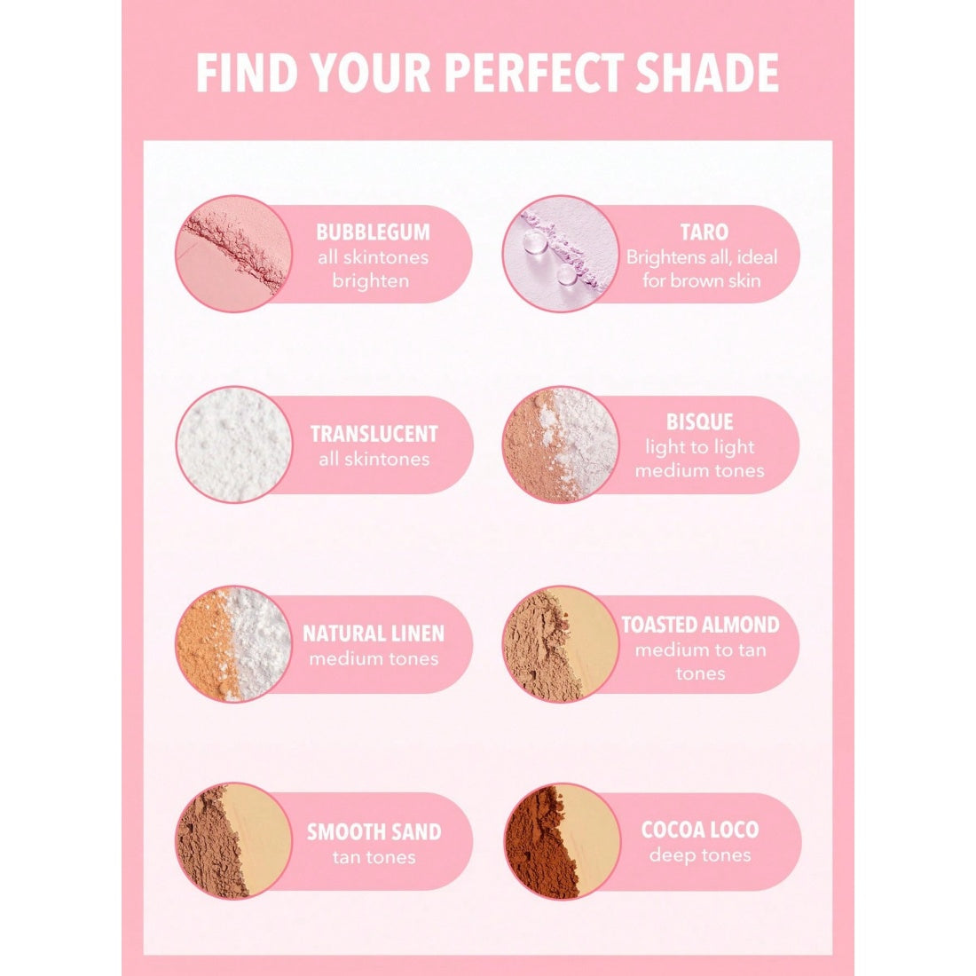 SHEGLAM Insta-Ready Face & Under Eye Setting Powder Duo-01 Bubblegum