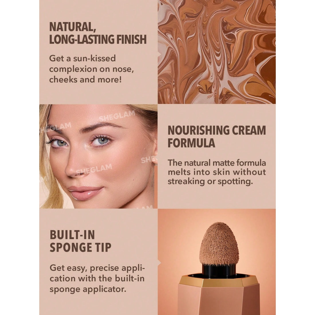 SHEGLAM Sun Beam Matter flüssiger Bronzer-12 Terracotta